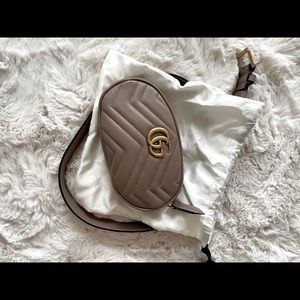 Gucci GG Marmont Leather Belt Bag